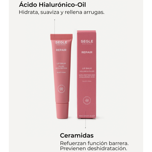SEGLE - Bálsamo labial con péptidos Repair - Dusty Pink