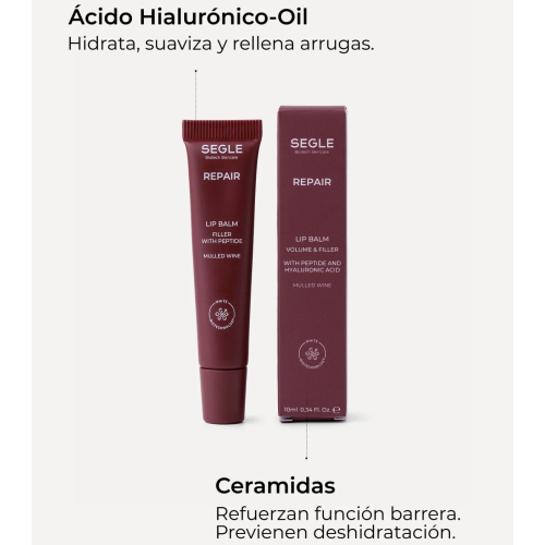 SEGLE - Bálsamo labial con péptidos Repair - Mulled Wine
