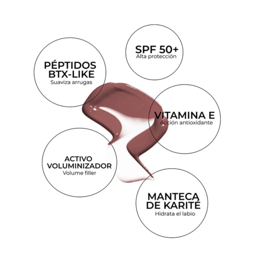 SEGLE - Bálsamo labial con péptidos SPF50+ - Cookie Glaze