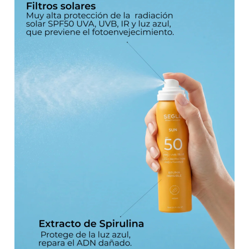 SEGLE - Bruma solar invisible SPF50+ - 200ml