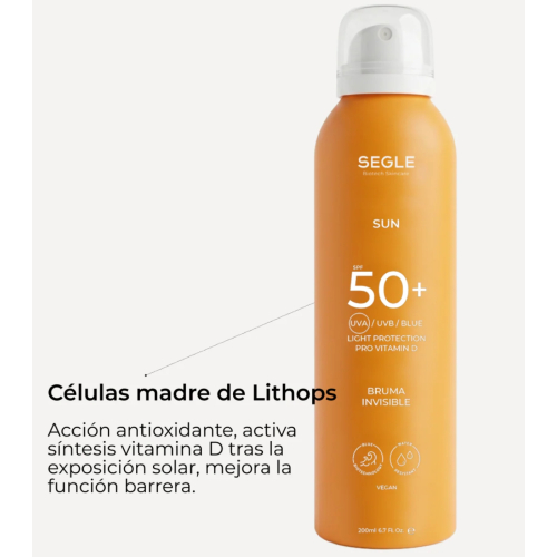 SEGLE - Bruma solar invisible SPF50+ - 200ml