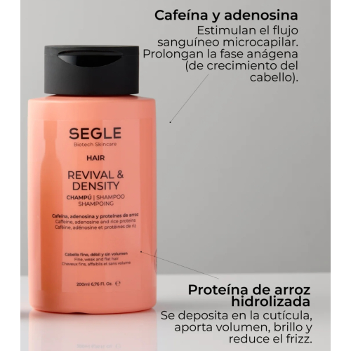 SEGLE - Champú anticaída Revival & Density