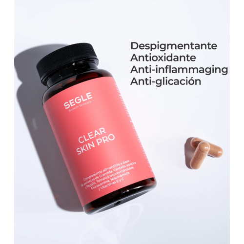 SEGLE - Complemento alimenticio Clear Skin Pro - 60 cápsulas