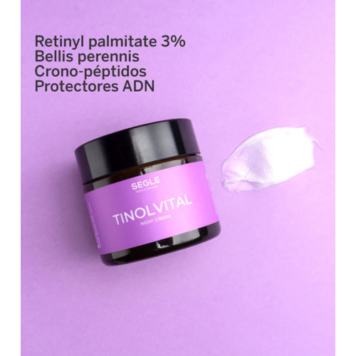 SEGLE - Crema facial noche antiedad Tinolvital - Piel normal a seca