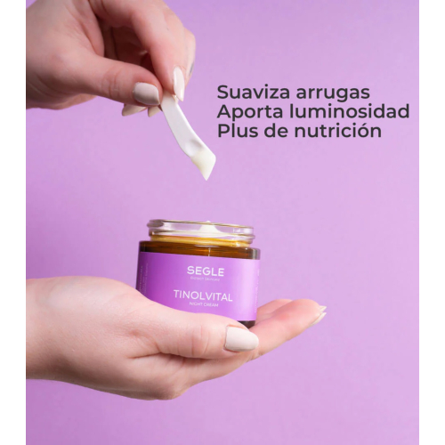 SEGLE - Crema facial noche antiedad Tinolvital - Piel normal a seca