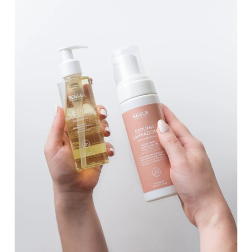 SEGLE - Pack doble limpieza aceite desmaquillante + espuma limpiadora