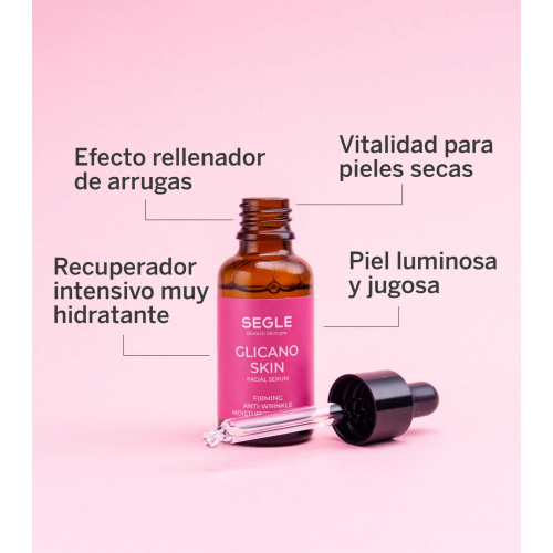 SEGLE - Sérum facial reafirmante y antiarrugas Glicano Skin