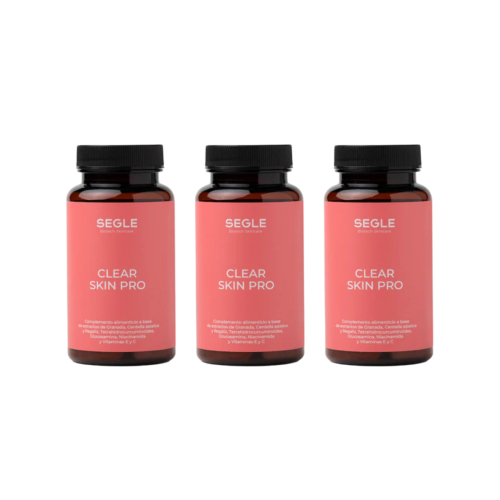 SEGLE - Set de 3 complementos alimenticios Clear Skin Pro - 3x60 cápsulas