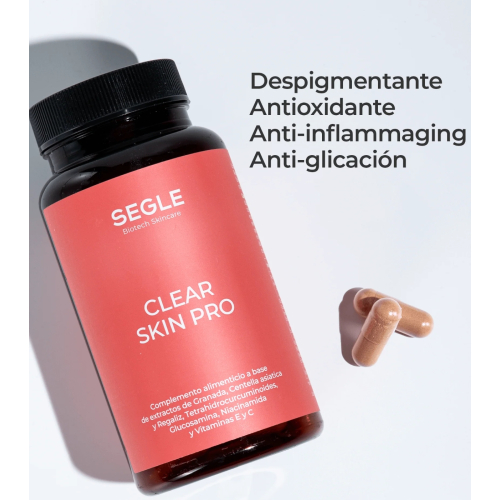 SEGLE - Set de 3 complementos alimenticios Clear Skin Pro - 3x60 cápsulas