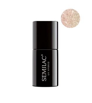 Semilac - Esmalte semipermanente - 349: Delicate Vanilla Glitter