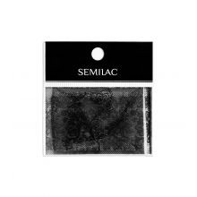 Semilac - Lámina de transferencia para decoración de uñas - 06: Black Lace foil