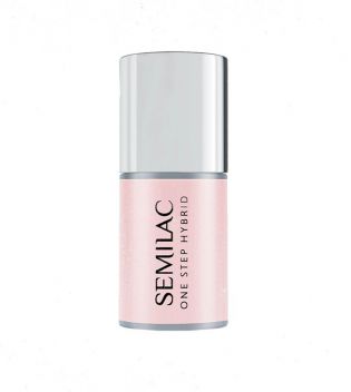 Semilac - *Skin Tone* - Esmalte semipermanente One Step Hybrid - S259: Naked Glitter Beige