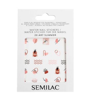 Semilac - Stickers al agua para uñas - 20: Art Summer