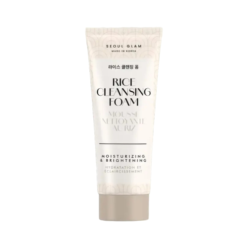 Seoul Glam - Limpiador facial hidratante Rice Cleansing Foam