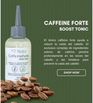 Sesiom World - Tónico capilar anticaída CaffeineForte Boost