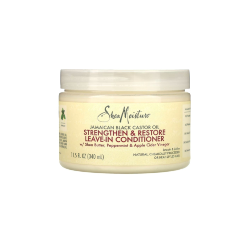 Shea Moisture - Acondicionador Leave-in Fortalece y Restaura - Aceite de ricino negro de Jamaica