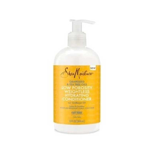 Shea Moisture - Acondicionador para cabello con porosidad baja - Aceites de semilla de uva y árbol de té