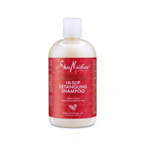 Shea Moisture - Champú desenredante Hi-Slip Detangling - Aceite de palma roja y manteca de cacao