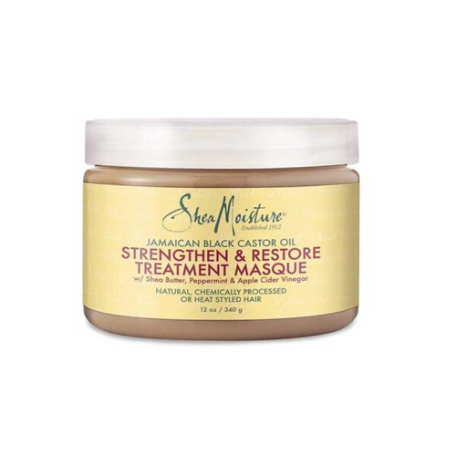 Shea Moisture - Mascarilla Fortalece + Restaura - Aceite de ricino negro de Jamaica