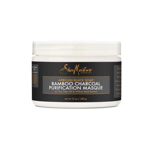 Shea Moisture - Mascarilla purificante - jabón negro africano y carbón de bambú