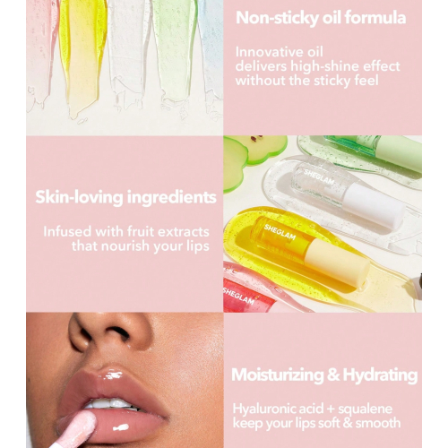 SHEGLAM - Aceite hidratante labial Jelly Wow - Loco for Coco