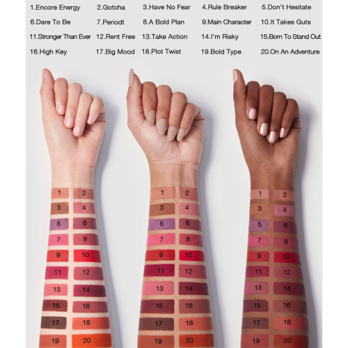 SHEGLAM - Barra de labios mate de larga duración Dynamatte Boom - Periodt