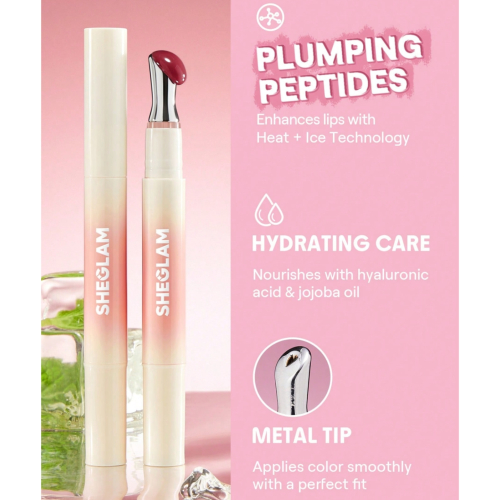 SHEGLAM - Brillo de labios voluminizador Bold Booster - Honey Glaze