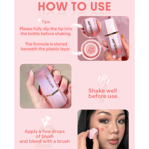 SHEGLAM - Colorete líquido Color Bloom - Petal Talk