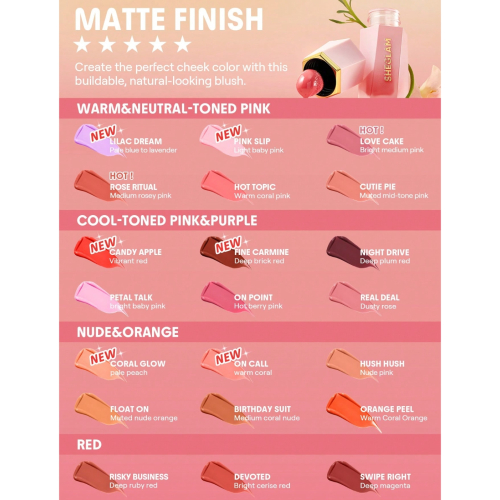 SHEGLAM - Colorete líquido Color Bloom - Real Deal