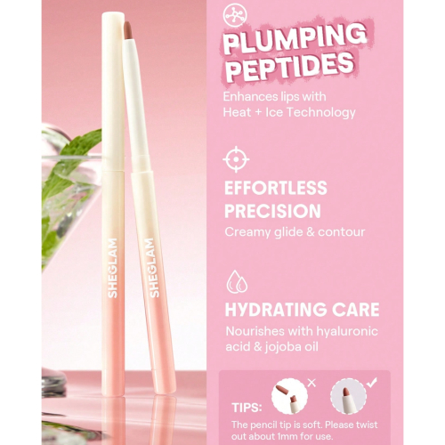 SHEGLAM - Delineador de labios voluminizador Bold Booster - Mocha Muse