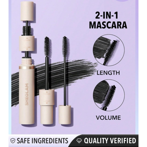 SHEGLAM - Máscara de pestañas Lash Besties 2-In-1 - Black