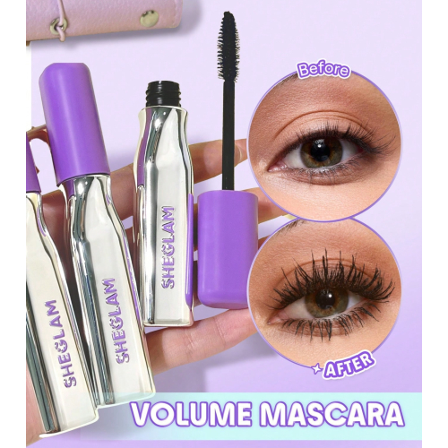 SHEGLAM - Máscara de pestañas Lashlighter Mega Boost - Black