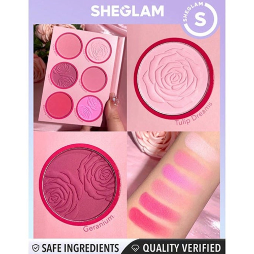 SHEGLAM - Paleta de coloretes en polvo Floral Flush - Blushing Bouquet
