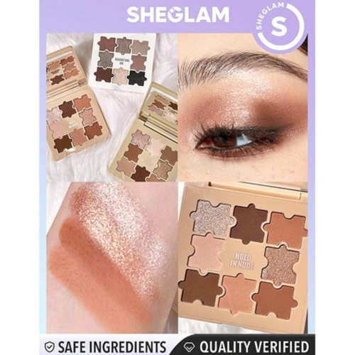 SHEGLAM - Paleta de sombras Jazy Jigsaw - Hued in Nude