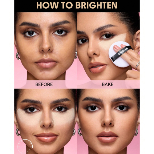 SHEGLAM - Polvos fijadores Baked Glow - Translucent