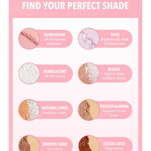 SHEGLAM - Polvos fijadores para rostro y contorno Insta-Ready - Bubblegum
