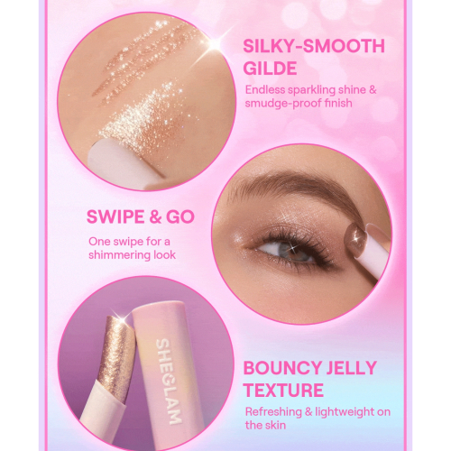 SHEGLAM - Sombra de ojos Crystal Jelly Glaze Stick - Golden Girl