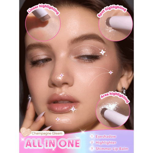 SHEGLAM - Sombra de ojos Crystal Jelly Glaze Stick - Golden Girl