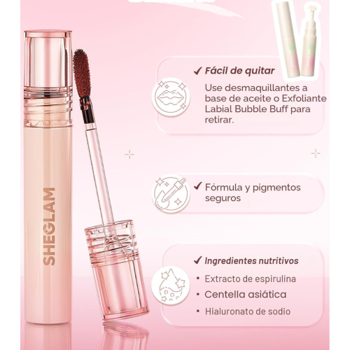 SHEGLAM - Tinte labial Peel-off Fall In Line - Brownie Points