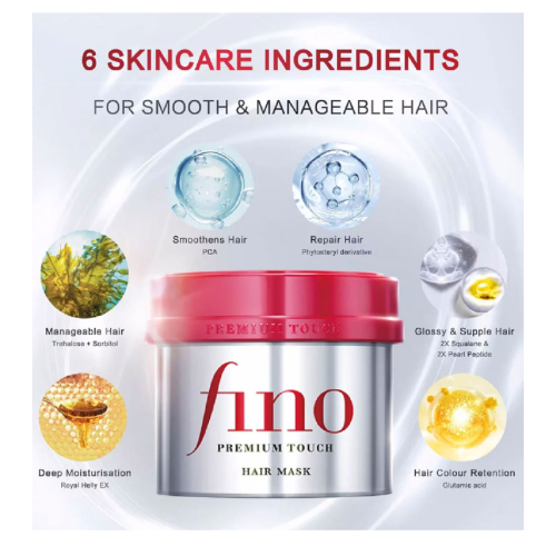 Shiseido - Mascarilla capilar reparador Fino Premium Touch