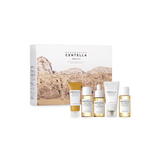 SKIN1004. - Kit de Viaje  Limpiador, Ampolla, Tónico, Crema, Aceite Limpiador Madagascar Centella