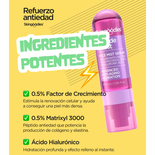 Skingoodies - Sérum facial en bruma antiedad - Peptide Boost