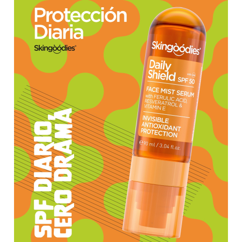 Skingoodies - Sérum facial en bruma con SPF50 - Daily Shield