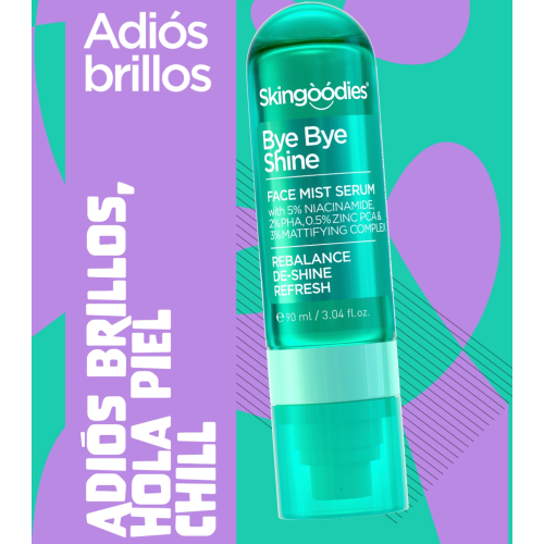 Skingoodies - Sérum facial en bruma oil-control - Bye Bye Shine