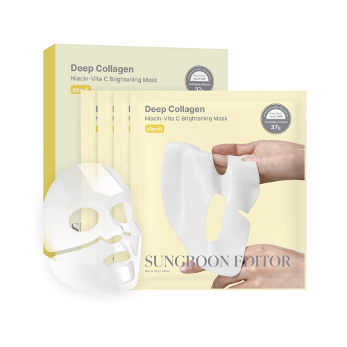 Sungboon Editor - Pack de 4 mascarillas faciales - Deep Collagen Niacin Vita C
