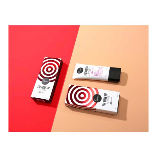 Suntique - Protector solar y prebase de maquillaje I'm Tone Up Multi Base - SPF50+