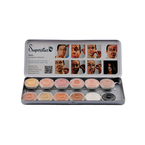 Superstar - Paleta de 12 Aquacolores básicos para rostro y cuerpo Skin Tone