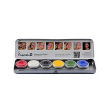 Superstar - Paleta de 6 aquacolores básicos para rostro y cuerpo Bright