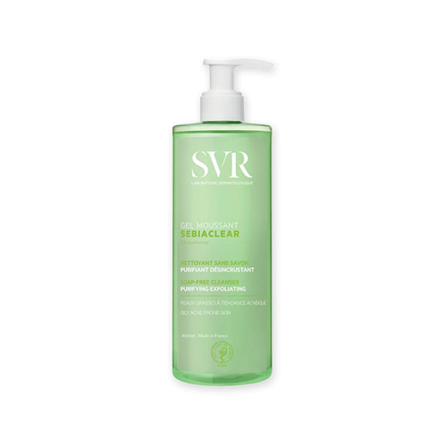 SVR - *Sebiaclear* - Limpiador espumoso purificante y desincrustante para rostro y cuerpo - Pieles sensibles, mixtas a grasas