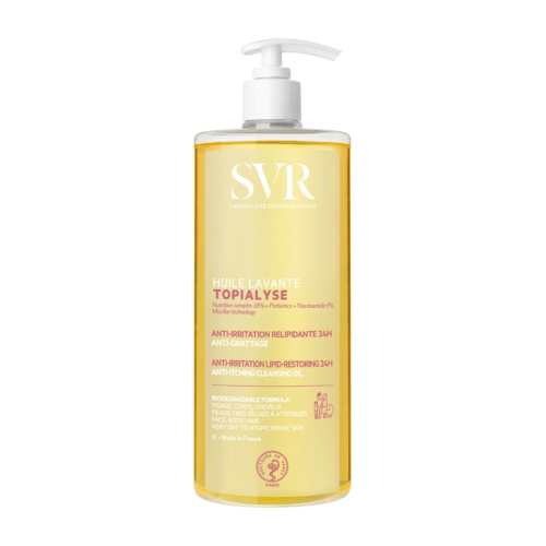 SVR - *Topialyse* - Aceite limpiador relipidizante Huile Lavante 1L - Pieles secas y sensibles